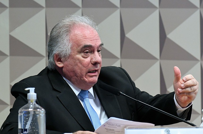 À mesa, em pronunciamento, ministro do Tribunal Superior do Trabalho (TST), Maurício Godinho Delgado.
